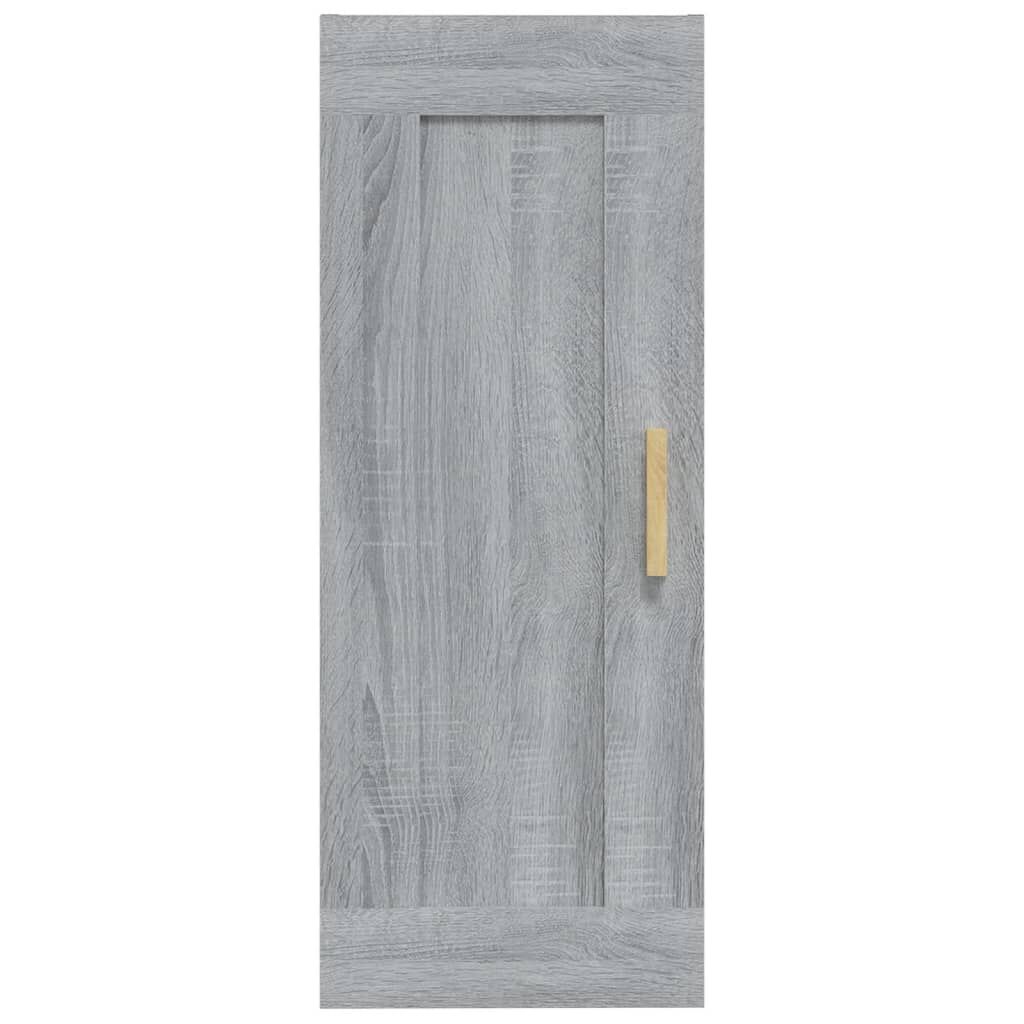 vidaXL Ντουλάπι Τοίχου Γκρι Sonoma 35x34x90 εκ. Επεξεργασμένο Ξύλο