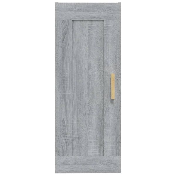 vidaXL Ντουλάπι Τοίχου Γκρι Sonoma 35x34x90 εκ. Επεξεργασμένο Ξύλο