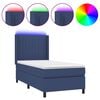 vidaXL &Kappa;&rho;&epsilon;&beta;ά&tau;&iota; Boxspring &mu;&epsilon; &Sigma;&tau;&rho;ώ&mu;&alpha; & LED &Mu;&pi;&lambda;&epsilon; 80x200 &epsilon;&kappa;. &Upsilon;&phi;&alpha;&sigma;&mu;ά&tau;&iota;&nu;&omicron;