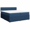 vidaXL &Kappa;&rho;&epsilon;&beta;ά&tau;&iota; Boxspring &mu;&epsilon; &Sigma;&tau;&rho;ώ&mu;&alpha; &Mu;&pi;&lambda;&epsilon; 200x200 &epsilon;&kappa;. &Upsilon;&phi;&alpha;&sigma;&mu;ά&tau;&iota;&nu;&omicron;