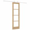vidaXL Συρόμενη Πόρτα ORKDAL Καφέ 61 x 198.5 εκ. Ξύλο και μέταλλο