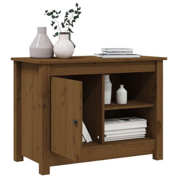 vidaXL Έπιπλο Τηλεόρασης Μελί 70 x 36,5 x 52 εκ. από Μασίφ Ξύλο Πεύκου