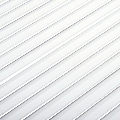 vidaXL Πορτάκια με Περσίδες 4 τεμ Λευκά 99,3x59,4 εκ Μασίφ Ξύλο Πεύκου