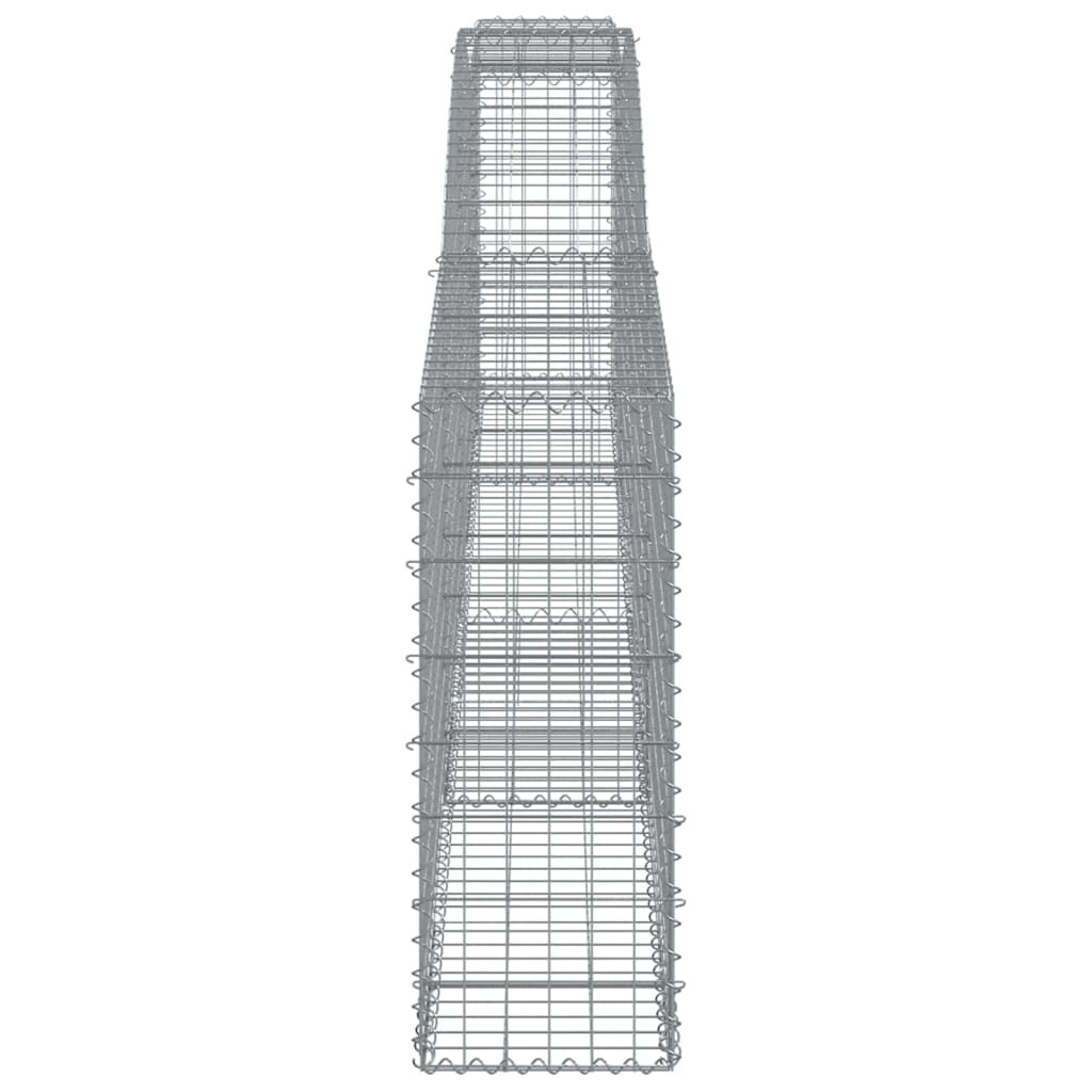 vidaXL Συρματοκιβώτια Τοξωτά 9 τεμ. 400x30x80/100 εκ. Γαλβαν. Ατσάλι