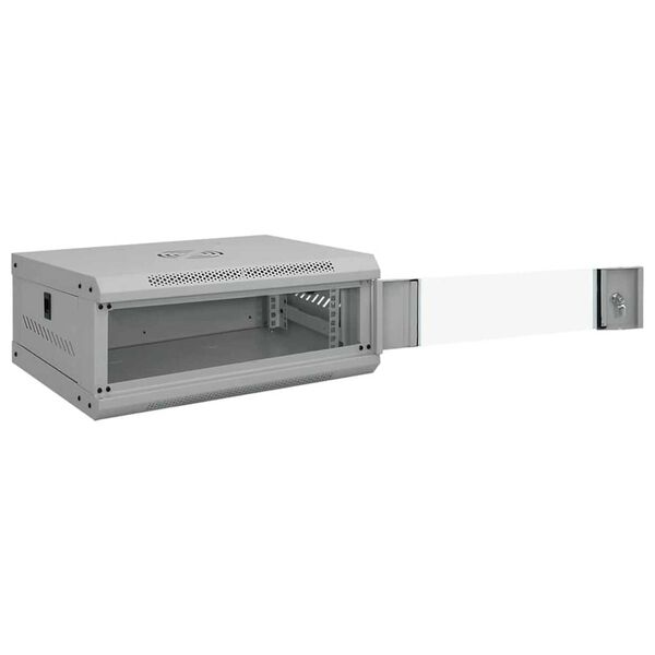 vidaXL Ντουλάπα δικτύου με αποθήκευση Γκρι 53 x 45 x 21 εκ Ατσάλι