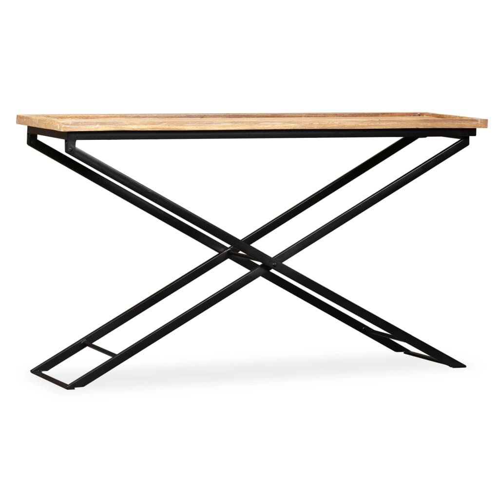 vidaXL Κονσόλα Τραπέζι 130 x 40 x 80 εκ. από Μασίφ Ξύλο Μάνγκο