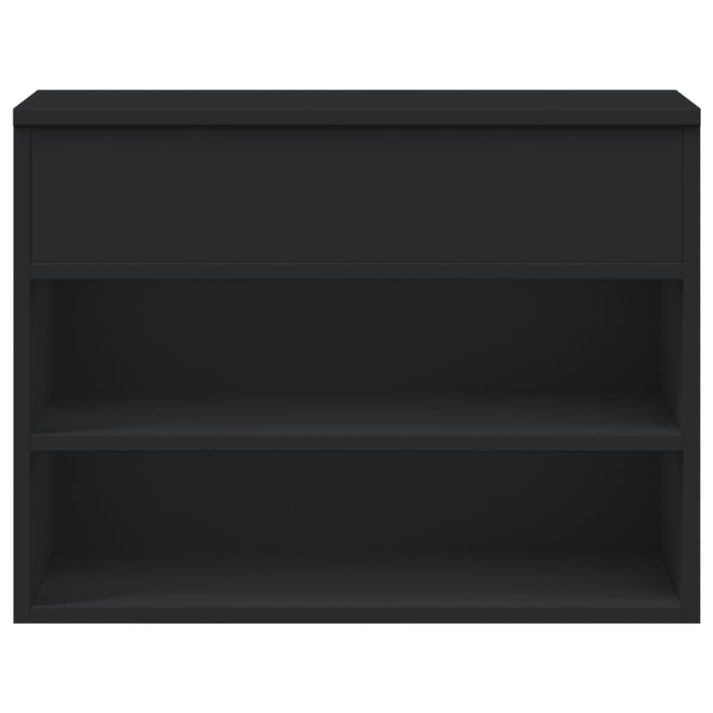 vidaXL Παπουτσοθήκη Μαύρη 60 x 30 x 45 εκ. από Επεξ. Ξύλο