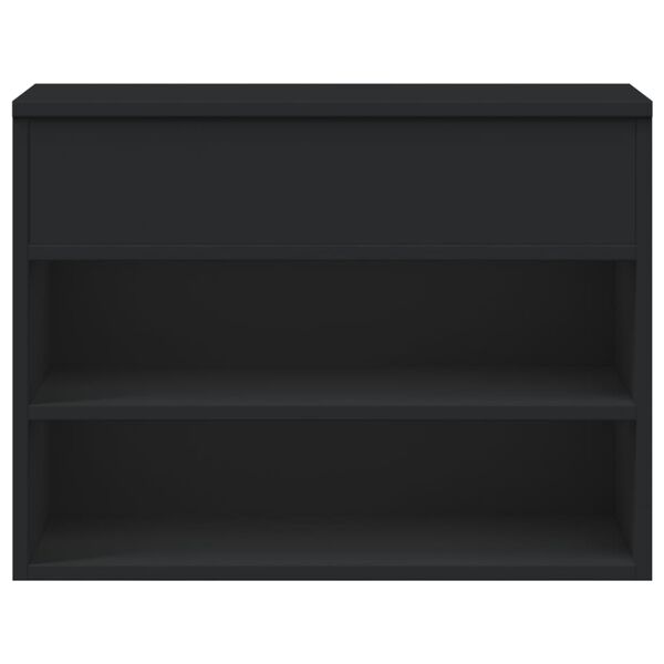 vidaXL Παπουτσοθήκη Μαύρη 60 x 30 x 45 εκ. από Επεξ. Ξύλο