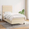vidaXL &Kappa;&rho;&epsilon;&beta;ά&tau;&iota; Boxspring &mu;&epsilon; &Sigma;&tau;&rho;ώ&mu;&alpha; &Kappa;&rho;&epsilon;&mu; 100 x 200 &epsilon;&kappa;. &Upsilon;&phi;&alpha;&sigma;&mu;ά&tau;&iota;&nu;&omicron;