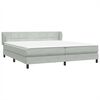 vidaXL Box Spring &kappa;&rho;&epsilon;&beta;ά&tau;&iota; &mu;&epsilon; &sigma;&tau;&rho;ώ&mu;&alpha;&tau;&alpha; &alpha;&nu;&omicron;&iota;&chi;&tau;ό &gamma;&kappa;&rho;&iota; 200x220cm &Beta;&epsilon;&lambda;&omicron;ύ&delta;&iota;&nu;&omicron;