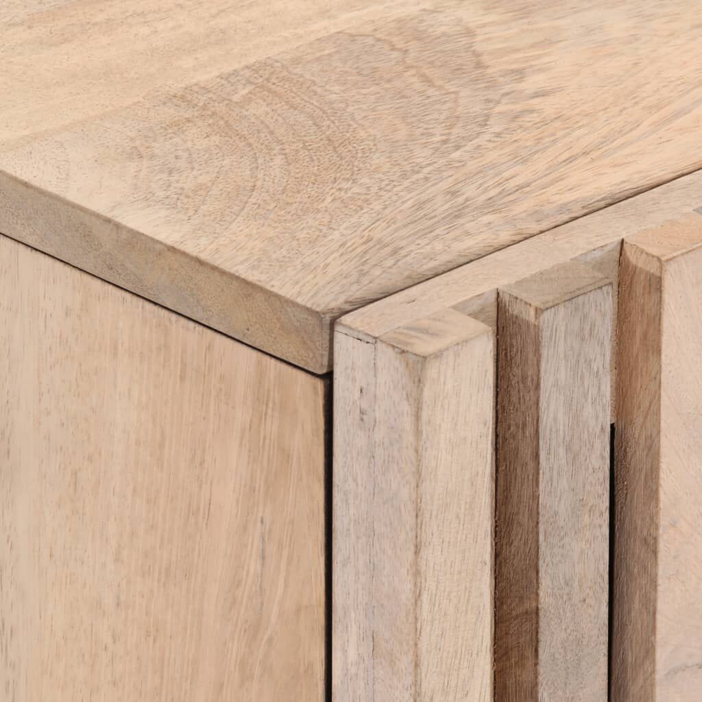 vidaXL Έπιπλο Τηλεόρασης Λευκό 105x34x46 εκ. από Μασίφ Ξύλο Ακακίας