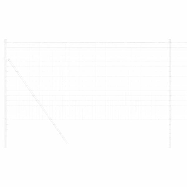 vidaXL Φράχτης Εuro Ασημί 1 x 10 m Χάλυβας με θερμή επιμετάλλωση