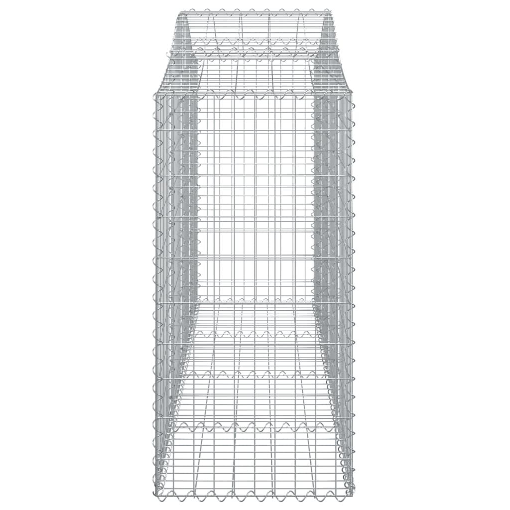 vidaXL Συρματοκιβώτια Τοξωτά 12 τεμ. 200x50x120/140 εκ. Γαλβαν. Ατσάλι
