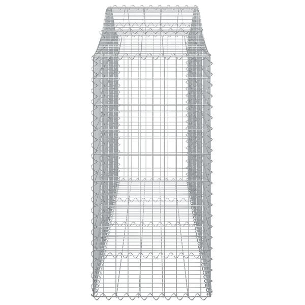 vidaXL Συρματοκιβώτια Τοξωτά 12 τεμ. 200x50x120/140 εκ. Γαλβαν. Ατσάλι