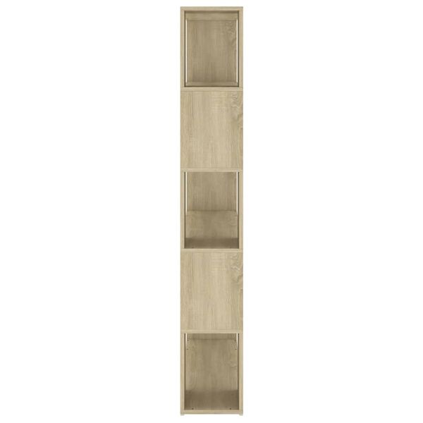 vidaXL Βιβλιοθήκη/Διαχωρ. Χώρου Sonoma Δρυς 100x24x155 εκ. Επεξ. Ξύλο