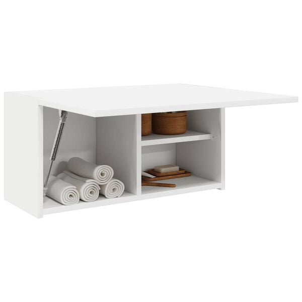 vidaXL Ντουλάπι Μπάνιου Λευκό 60x25x30 εκ. Επεξεργασμένο Ξύλο