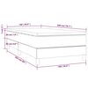 vidaXL &Kappa;&rho;&epsilon;&beta;ά&tau;&iota; Boxspring &mu;&epsilon; &Sigma;&tau;&rho;ώ&mu;&alpha; &Sigma;&kappa;&omicron;ύ&rho;&omicron; &Mu;&pi;&lambda;&epsilon; 100x200 &epsilon;&kappa;. &Beta;&epsilon;&lambda;&omicron;ύ&delta;&iota;&nu;&omicron;