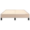 vidaXL Σκελετός Κρεβατιού με Ελατήρια Καπουτσίνο 120x200 εκ. από Συνθετικό Δέρμα