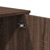 vidaXL Ντουλάπι Καφέ Δρυς 79,5x35,5x137,5 εκ. Επεξεργασμένο Ξύλο