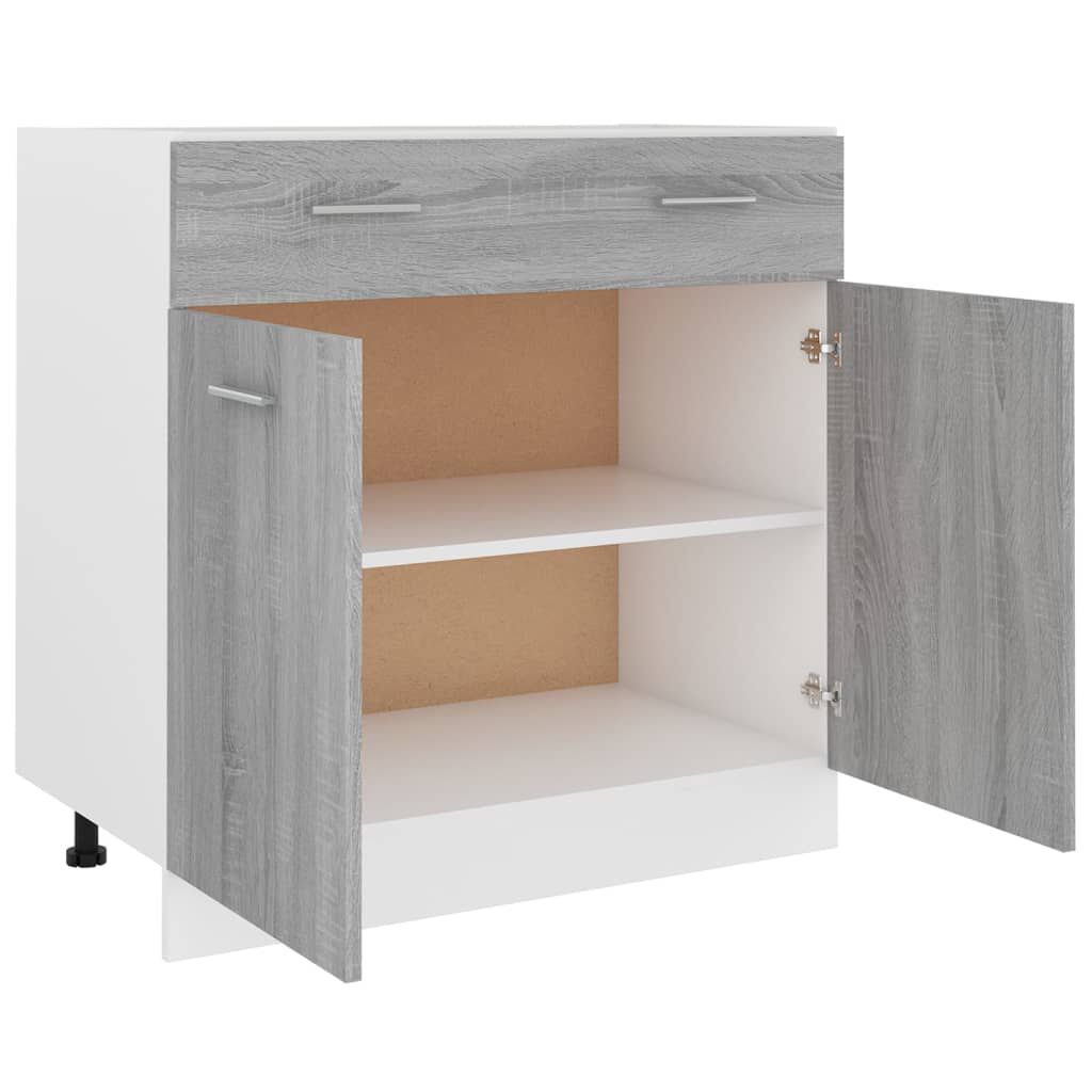 vidaXL Έπιπλο Με Συρτάρι Lyon Γκρι Sonoma 80x46x81,5 εκ. Επεξεργ. Ξύλο