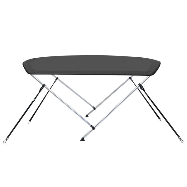 vidaXL Τέντα Σκάφους με 2 Αψίδες Ανθρακί 180x150x110 εκ.