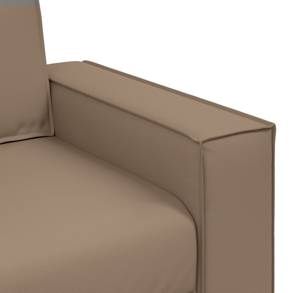 vidaXL Καναπές Loveseat Καφέ 120 εκ από Συνθετικό Δέρμα