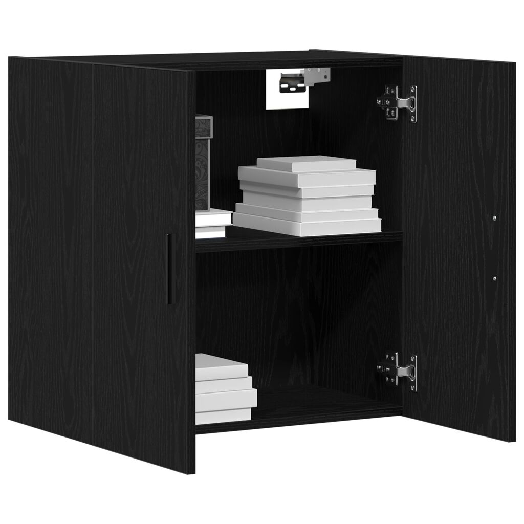 vidaXL ντουλάπι τοίχου Μαύρη Δρυός 60x31x60 εκ Επεξεργασμένο Ξύλο