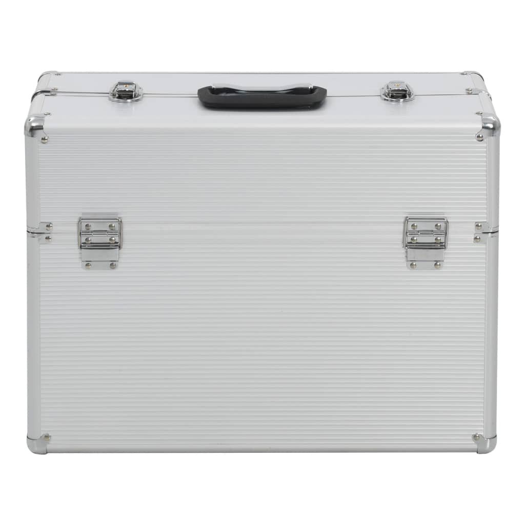 vidaXL Εργαλειοθήκη 47x36x20 εκ. Ασημί Αλουμινίου