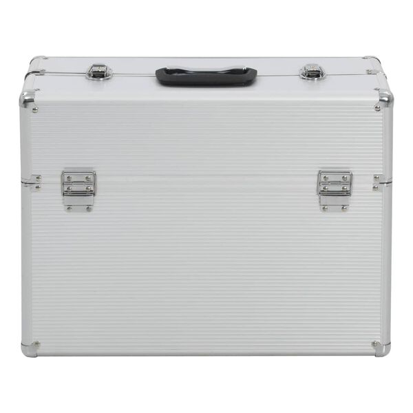 vidaXL Εργαλειοθήκη 47x36x20 εκ. Ασημί Αλουμινίου