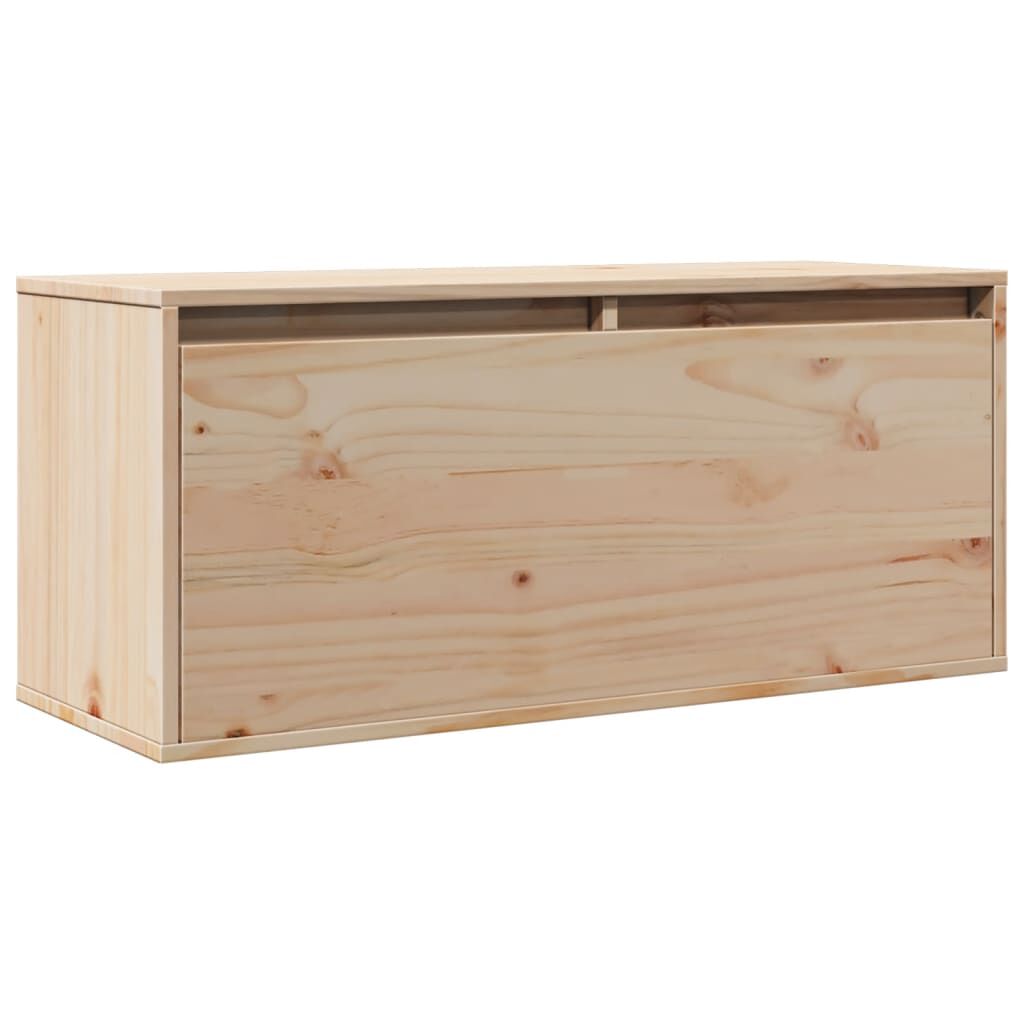 vidaXL Ντουλάπι Τοίχου 80 x 30 x 35 εκ. από Μασίφ Ξύλο Πεύκου