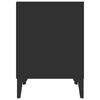 vidaXL Κομοδίνα 2 τεμ. Μαύρα 40 x 35 x 50 εκ.