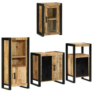 vidaXL &Sigma;&epsilon;&tau; &Epsilon;&pi;ί&pi;&lambda;&omega;&nu; &Mu;&pi;ά&nu;&iota;&omicron;&upsilon; &mu;&epsilon; &rho;ά&phi;&iota; 4 pcs &Kappa;&alpha;&phi;έ &Sigma;&tau;&epsilon;&rho;&epsilon;ό &Xi;ύ&lambda;&omicron; &Mu;ά&nu;&gamma;&kappa;&omicron;