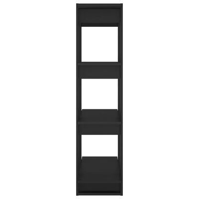 vidaXL Βιβλιοθήκη/Διαχωριστικό Χώρου Μαύρο 80 x 30 x 123,5 εκ.