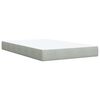 vidaXL Κρεβάτι Boxspring με Στρώμα Ανοιχτό Γκρι 120x190 εκ. Βελούδινο