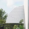 vidaXL Αδιάφανο σκίαστρο μπαλκονιού Ανθρακί και λευκό 115 x 115 εκ