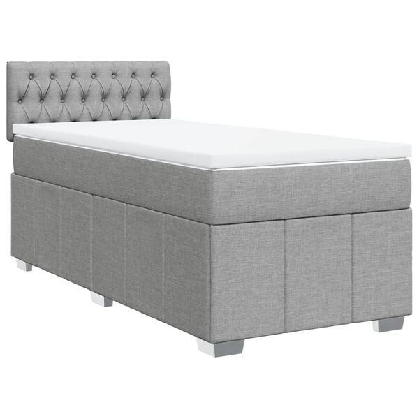 vidaXL &Kappa;&rho;&epsilon;&beta;ά&tau;&iota; Boxspring &mu;&epsilon; &Sigma;&tau;&rho;ώ&mu;&alpha; &Alpha;&nu;&omicron;&iota;&chi;&tau;ό &Gamma;&kappa;&rho;&iota; 80x200 &epsilon;&kappa;. &Upsilon;&phi;&alpha;&sigma;&mu;ά&tau;&iota;&nu;&omicron;