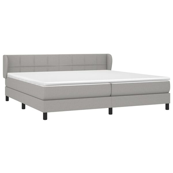 vidaXL &Kappa;&rho;&epsilon;&beta;ά&tau;&iota; Boxspring &mu;&epsilon; &Sigma;&tau;&rho;ώ&mu;&alpha; &Alpha;&nu;&omicron;&iota;&chi;&tau;ό &Gamma;&kappa;&rho;&iota; 200x200 &epsilon;&kappa;. &Upsilon;&phi;&alpha;&sigma;&mu;ά&tau;&iota;&nu;&omicron;