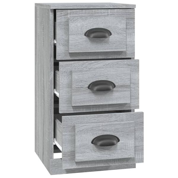 vidaXL Συρταριέρα Γκρι Sonoma 36 x 35,5 x 67,5 εκ. Επεξεργασμένο Ξύλο