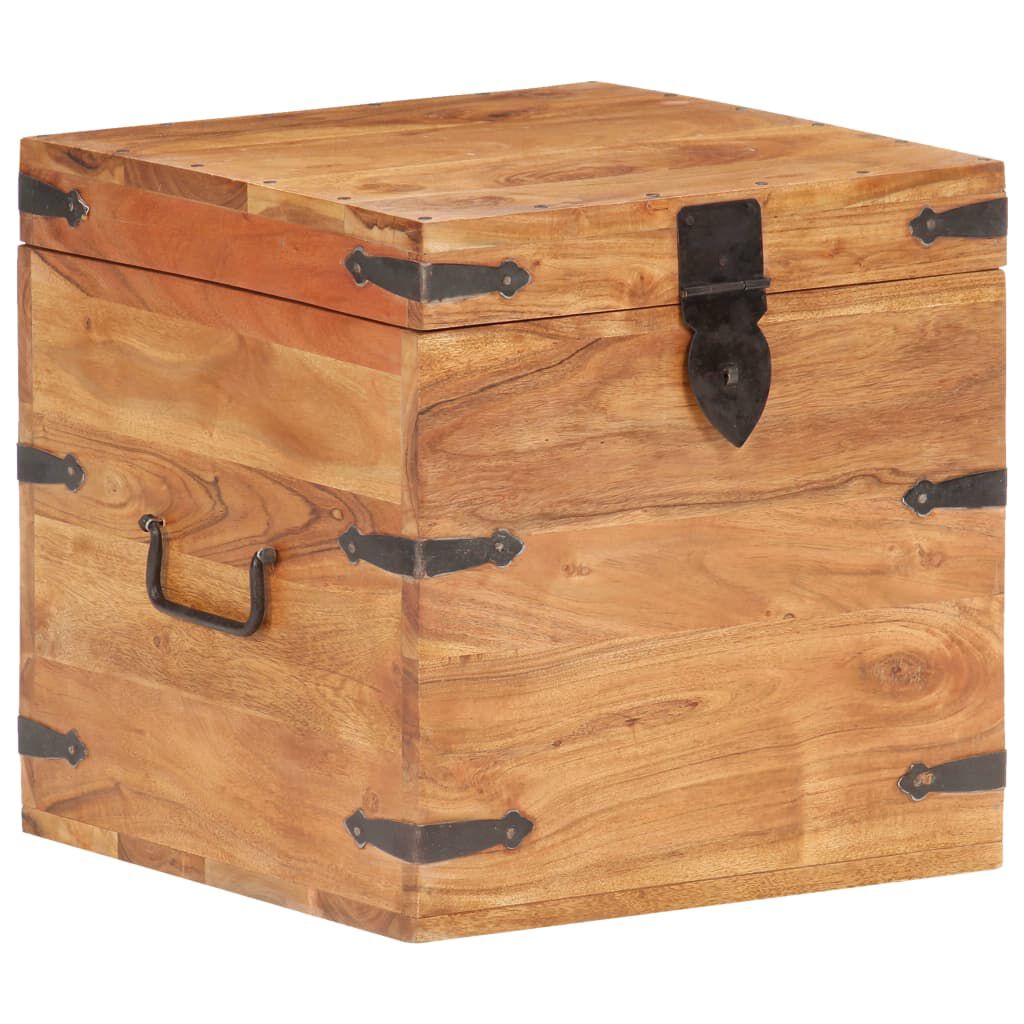 vidaXL Μπαούλο 40 x 40 x 40 εκ. από Μασίφ Ξύλο Ακακίας