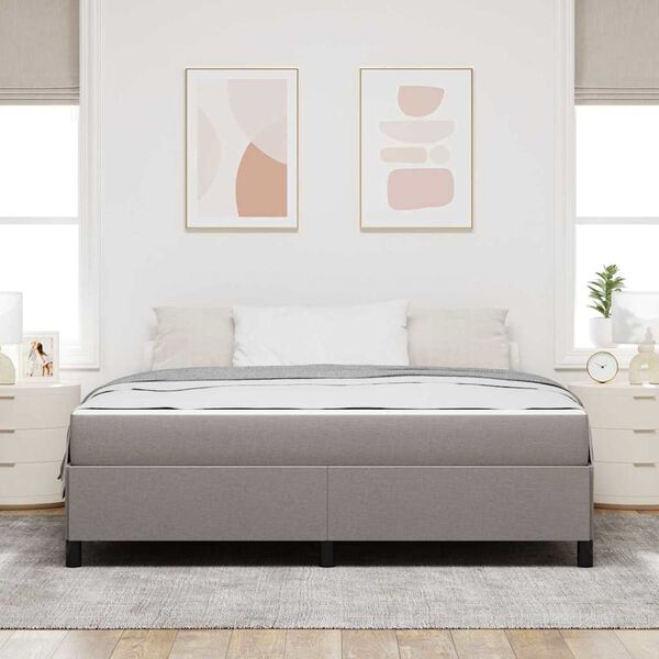 vidaXL &Kappa;&rho;&epsilon;&beta;ά&tau;&iota; &mu;&epsilon; &epsilon;&lambda;&alpha;&tau;ή&rho;&iota;&alpha; Taupe 180 x 200 cm ύ&phi;&alpha;&sigma;&mu;&alpha;
