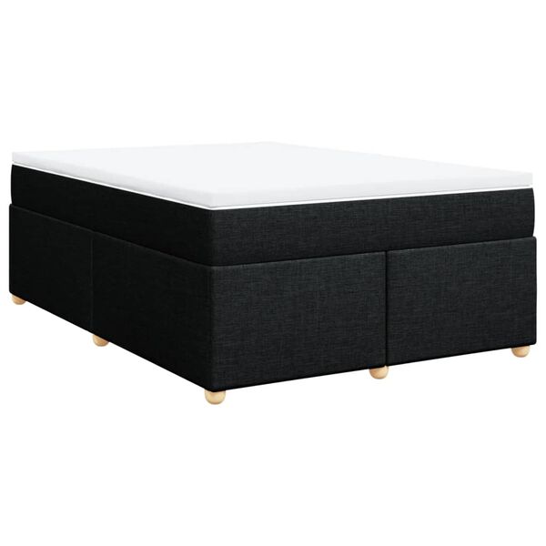 vidaXL &Kappa;&rho;&epsilon;&beta;ά&tau;&iota; Boxspring &mu;&epsilon; &Sigma;&tau;&rho;ώ&mu;&alpha; &Mu;&alpha;ύ&rho;&omicron; 140x200 &epsilon;&kappa;. &Upsilon;&phi;&alpha;&sigma;&mu;ά&tau;&iota;&nu;&omicron;