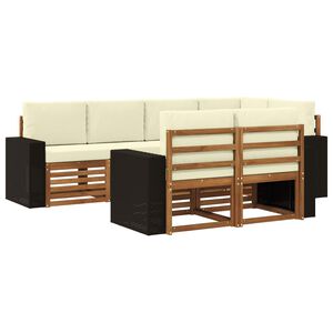 vidaXL &Sigma;&alpha;&lambda;&omicron;&nu;ά&kappa;&iota; &Gamma;&omega;&nu;&iota;&alpha;&kappa;&omicron;ύ &Kappa;&alpha;&nu;&alpha;&pi;έ &mu;&epsilon; &mu;&alpha;&xi;&iota;&lambda;ά&rho;&iota; 7 pcs &Phi;&upsilon;&sigma;&iota;&kappa;ό &kappa;&alpha;&iota; &Kappa;&rho;έ&mu;&alpha;