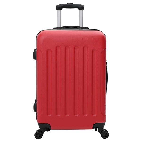 vidaXL Σετ Βαλίτσας με κλειδαριά 3 pcs Κόκκινο 50 x 31 x 78 εκ