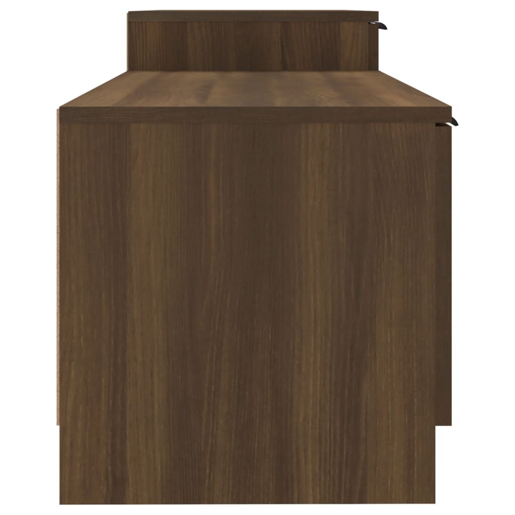 vidaXL Έπιπλο Τηλεόρασης Καφέ Δρυς 158,5x36x45 εκ. Επεξεργασμένο Ξύλο