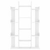 vidaXL Βιβλιοθήκη Λευκή 86 x 25,5 x 140 εκ. από Επεξ. Ξύλο