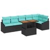 vidaXL &Sigma;έ&tau; &phi;&alpha;&gamma;&eta;&tau;&omicron;ύ &gamma;&iota;&alpha; &kappa;ή&pi;&omicron; &mu;&epsilon; &mu;&alpha;&xi;&iota;&lambda;ά&rho;&iota; 7 pcs &Mu;&alpha;ύ&rho;&omicron; &kappa;&alpha;&iota; &Gamma;&alpha;&lambda;&alpha;&zeta;&omicron;&pi;&rho;ά&sigma;&iota;&nu;&omicron;