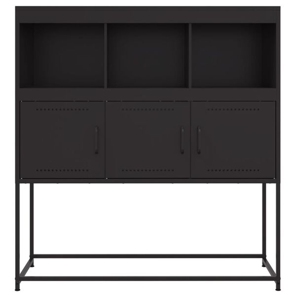 vidaXL Ντουλάπι Μαύρο 100,5x39x107 εκ. Ατσάλινο
