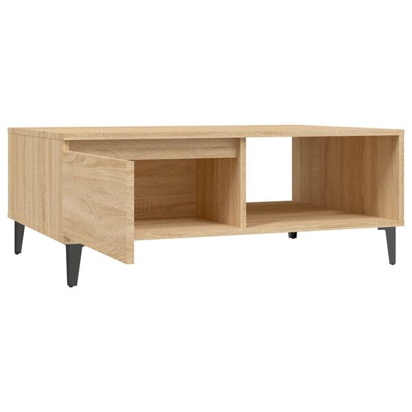 vidaXL Τραπεζάκι Σαλονιού Sonoma Δρυς 90x60x35 εκ. Επεξεργασμένο Ξύλο