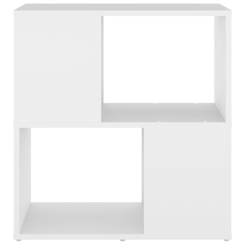 vidaXL Βιβλιοθήκη Λευκή 60 x 24 x 63 εκ. από Επεξ. Ξύλο