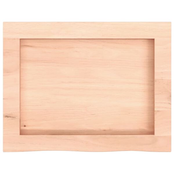 vidaXL Πάγκος Μπάνιου 40x30x(2-4) εκ. από Ακατέργαστο Μασίφ Ξύλο